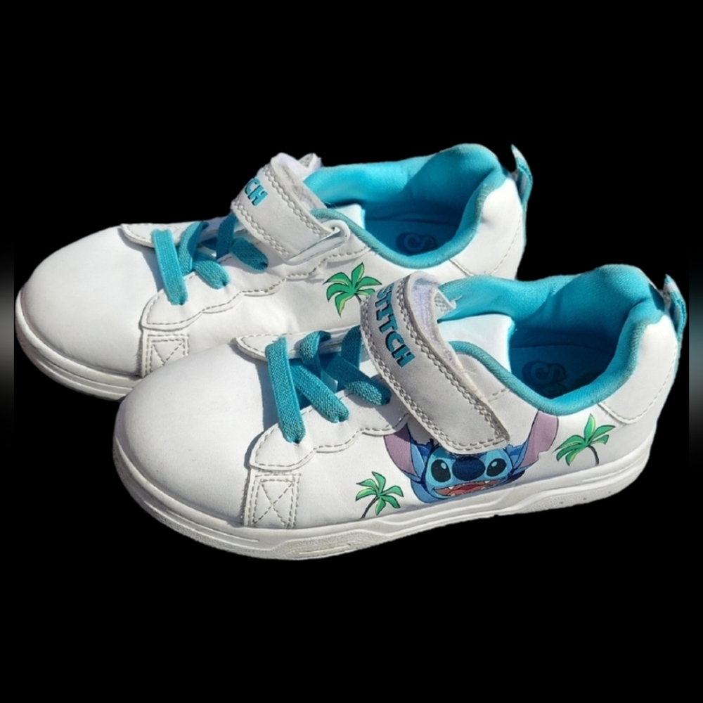 Kids White and Blue Shoes